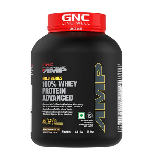 GNC AMP Gold Series 100% Whey Protein Advanced