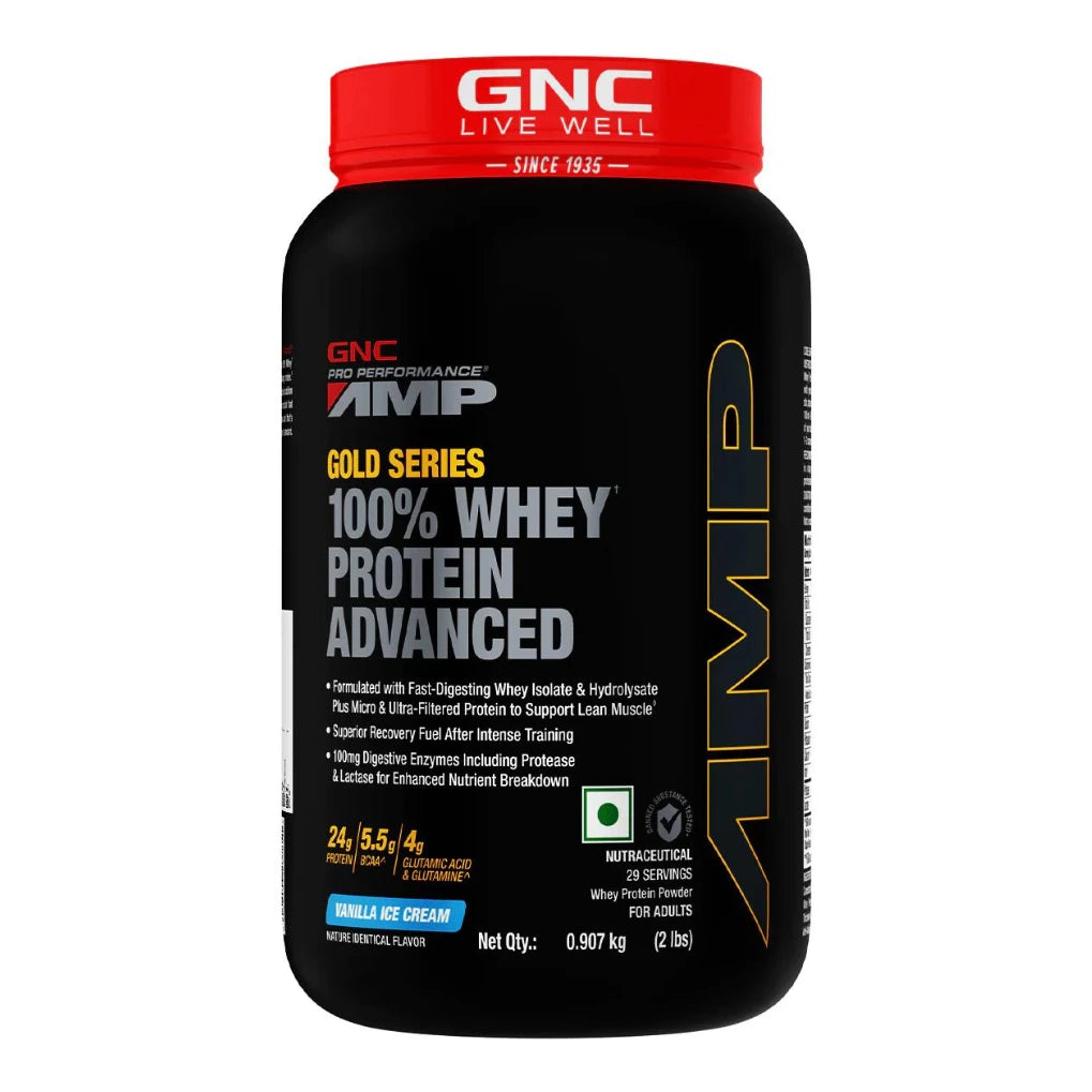 GNC AMP Gold Series 100% Whey Protein Advanced