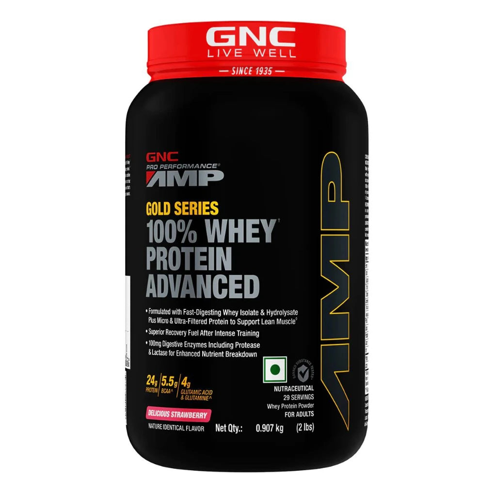 GNC AMP Gold Series 100% Whey Protein Advanced