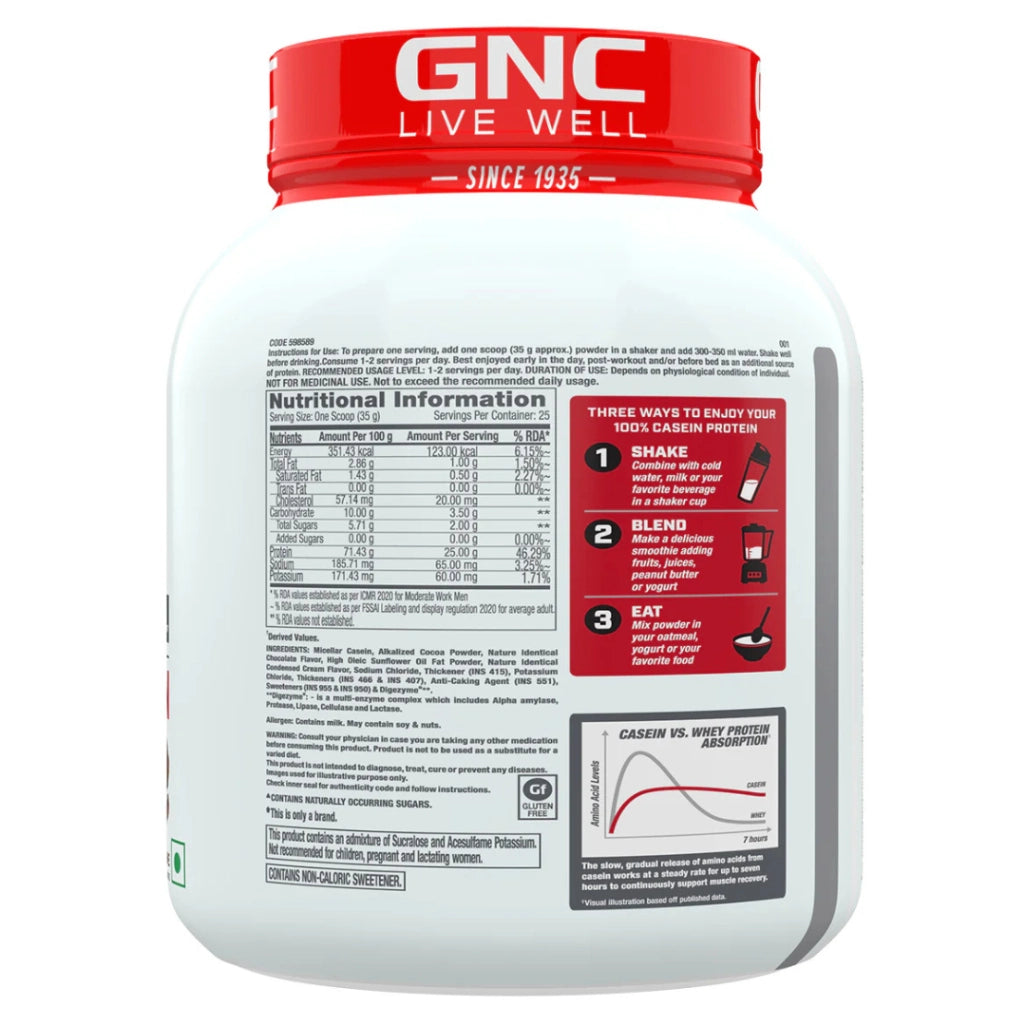 GNC Pro Performance 100% Casein Protein