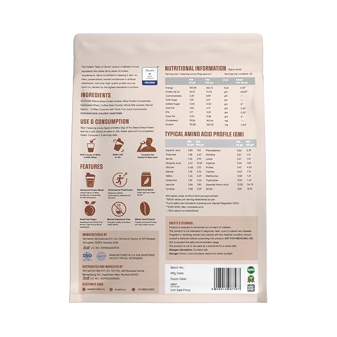 TruNativ Whey Protein Concentrate & Isolate Pro Blend