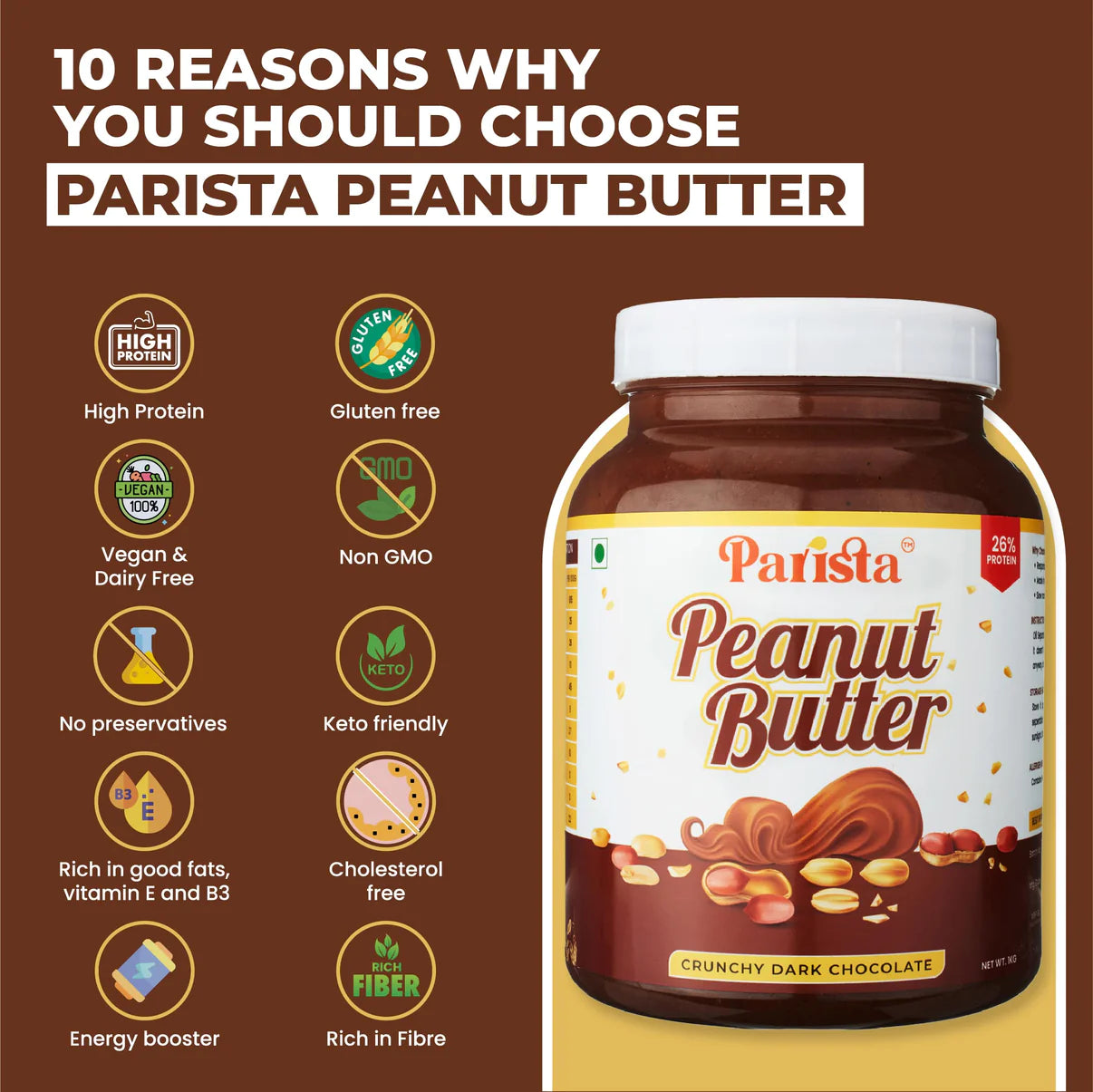 Parista Dark Chocolate Peanut Butter