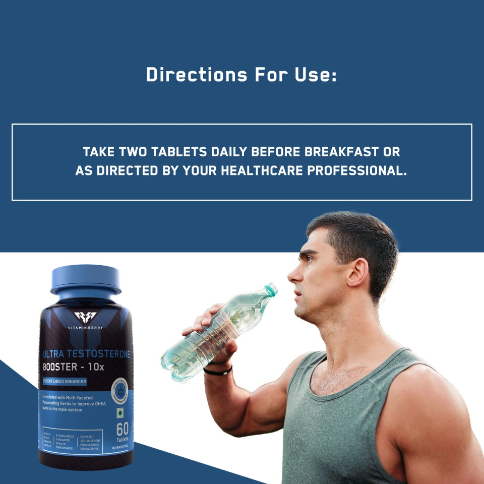 Vitaminberry Ultra Testosterone Booster - 10X Capsules