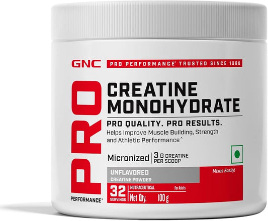 GNC Creatine Monohydrate 100g (32ser) Unflavored