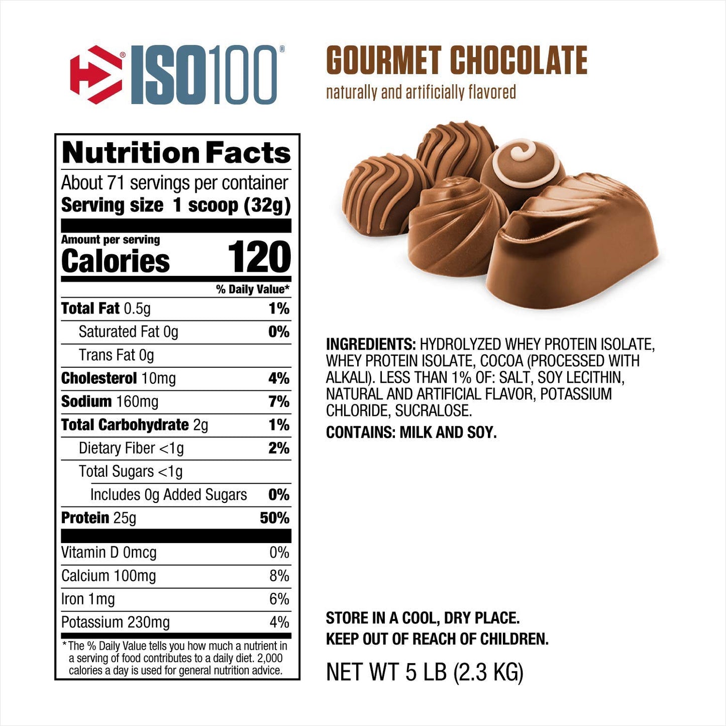Dymatize ISO 100 Hydrolyzed – 100% Whey Protein Isolate