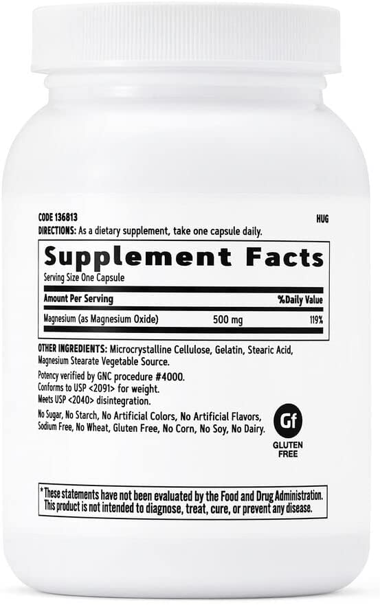 GNC Magnesium Capsules