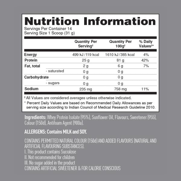 Isopure ZERO Carb 100% Whey Protein Isolate Powder