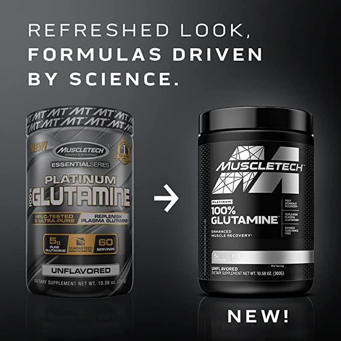 Muscletech Essential Series Platinum 100% Glutamine - Vitaminberry.com