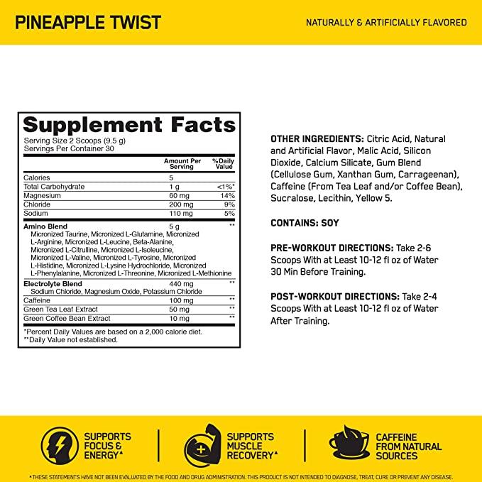 Optimum Nutrition (ON) Essential Amino Energy - Vitaminberry.com