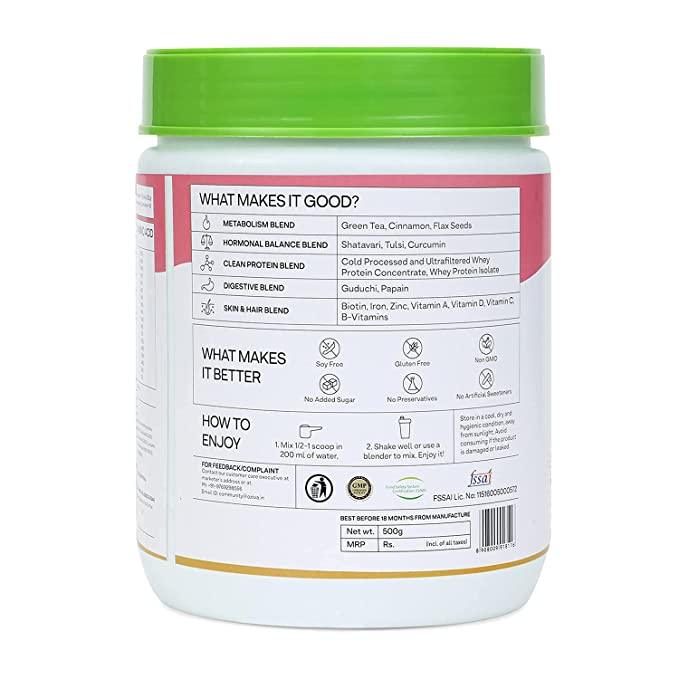 Oziva Protein & Herbs for Women - Natural Protein with Whey - Vitaminberry.com