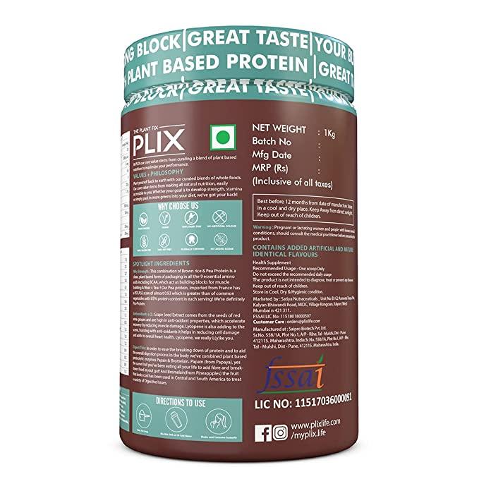 PLIX Strength Vegan Post Workout Plant based Protein Powder - Vitaminberry.com