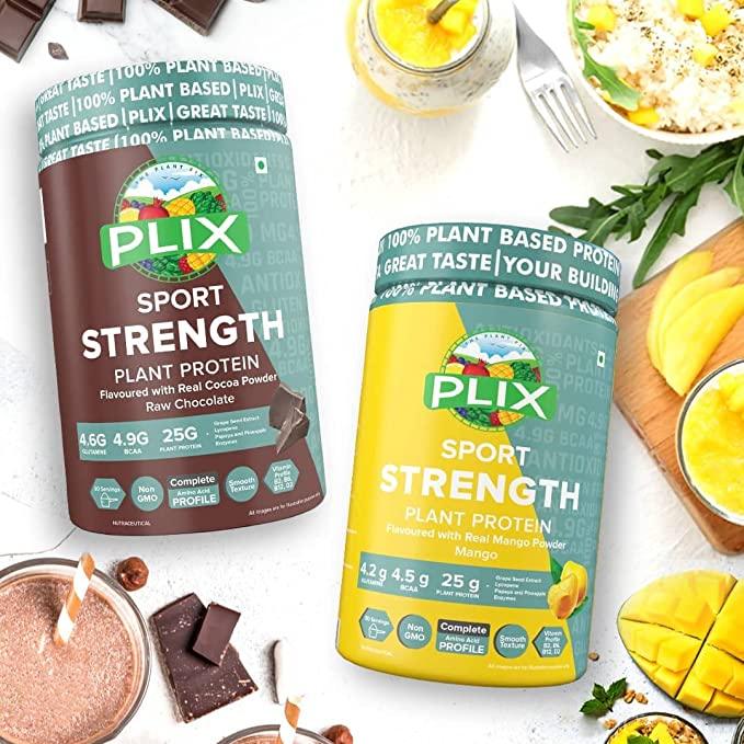 PLIX Strength Vegan Post Workout Plant based Protein Powder - Vitaminberry.com