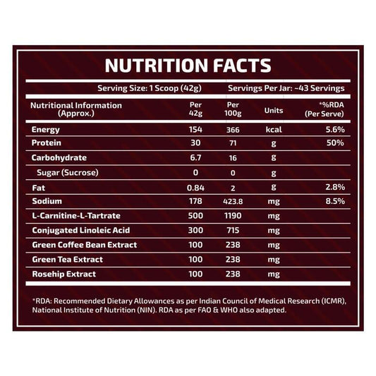 SCITRON Nitro Series RIPPED Whey Protein - Vitaminberry.com