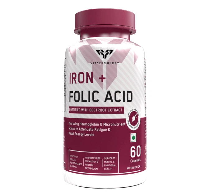 Vitaminberry Iron + Folic Acid Capsules