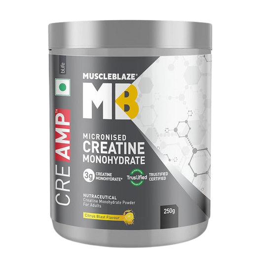 MuscleBlaze Micronised Creatine Monohydrate CreAMP Powder