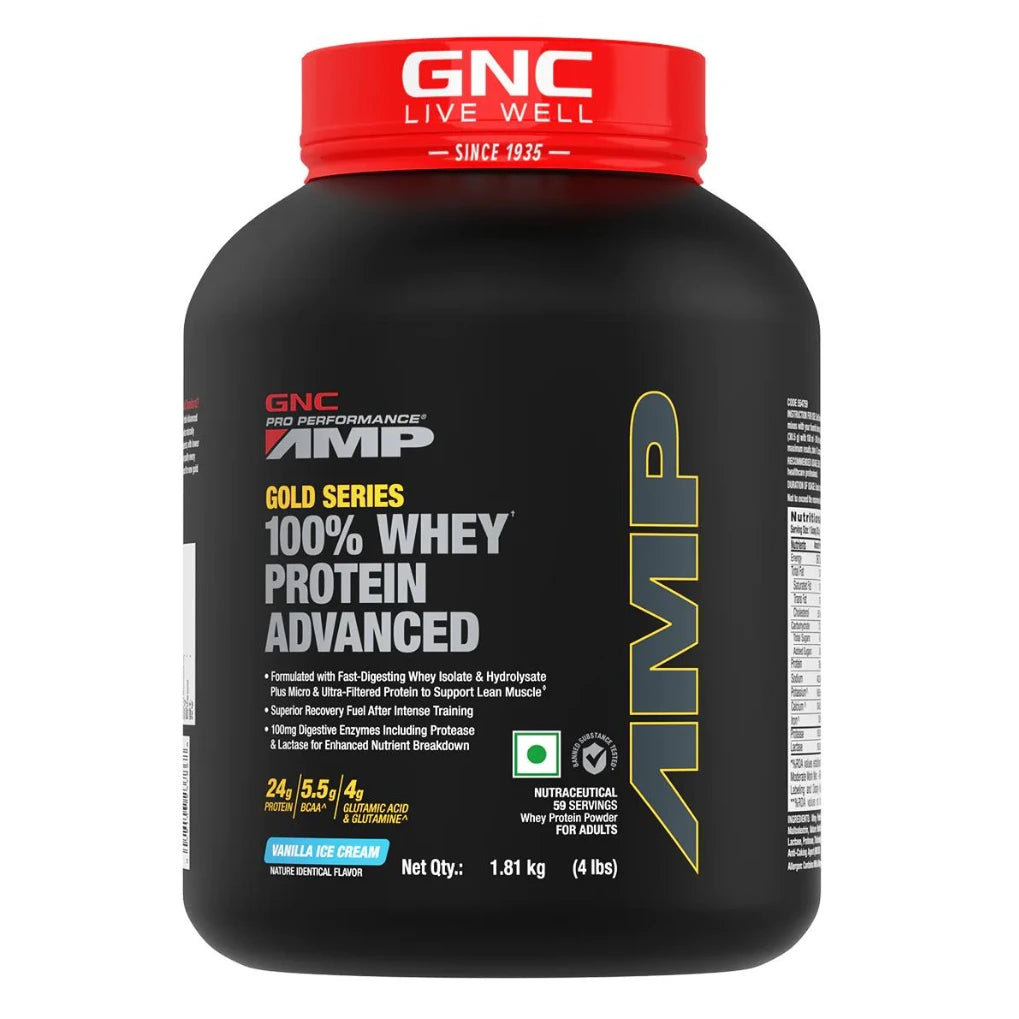 GNC AMP Gold Series 100% Whey Protein Advanced