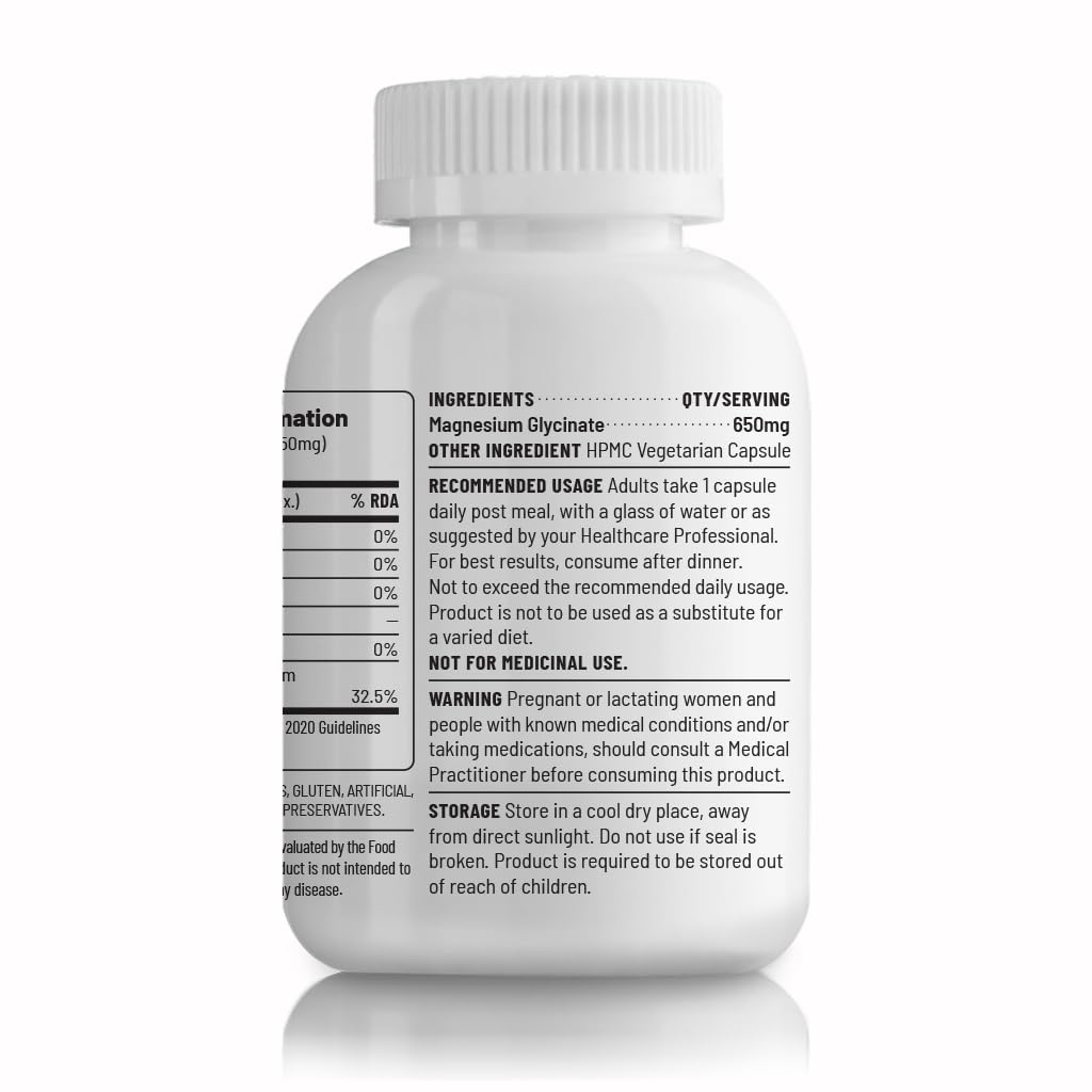 Unived Magnesium Glycinate Chelate Buffered 650mg