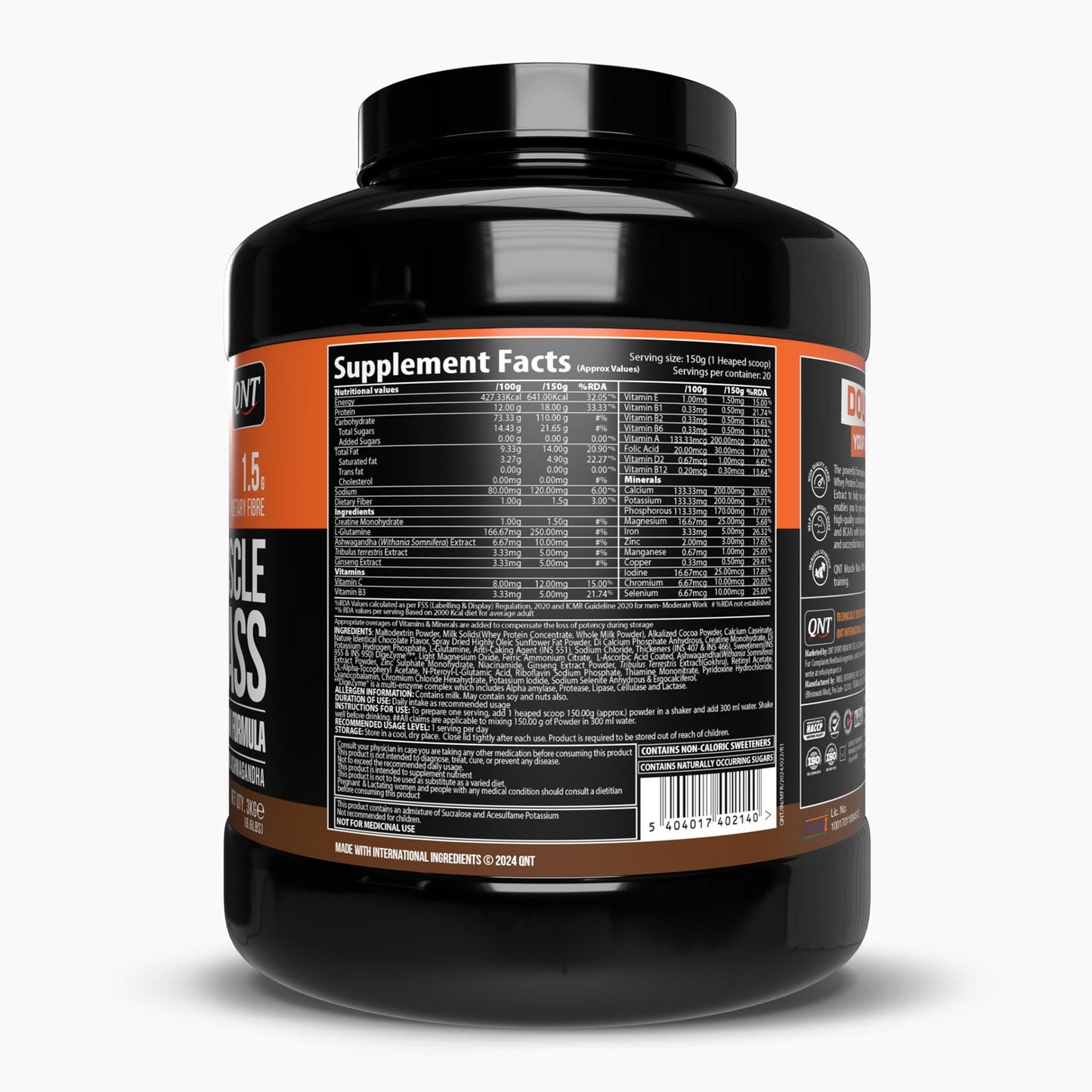 QNT Muscle Mass 3000 Weight Gainer