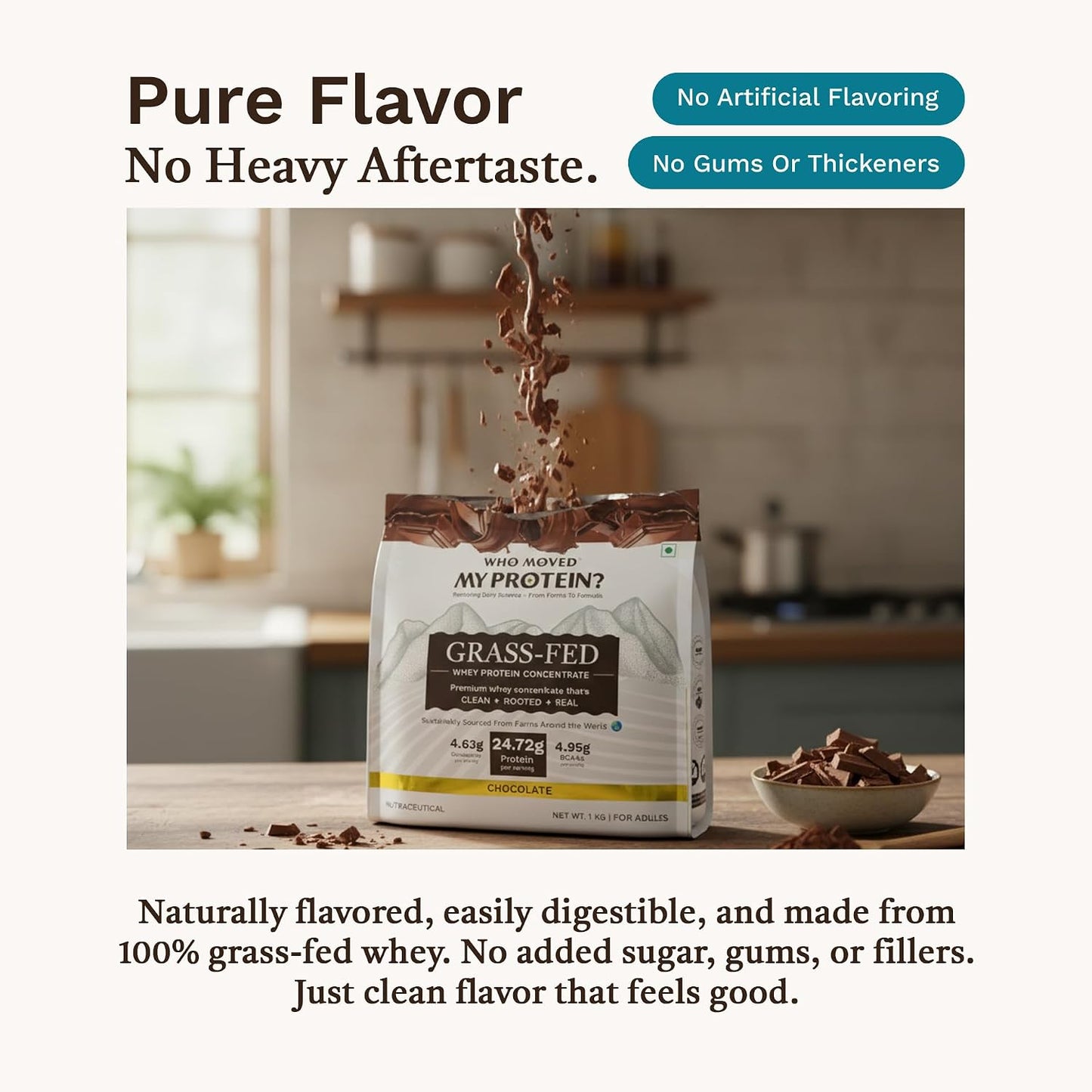 Who Moved My Protein - Grass Fed Whey Protein Concentrate