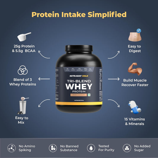 Nutrabay Gold Tri Blend Whey Protein