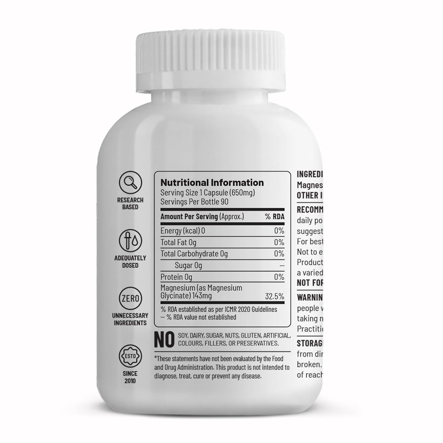 Unived Magnesium Glycinate Chelate Buffered 650mg