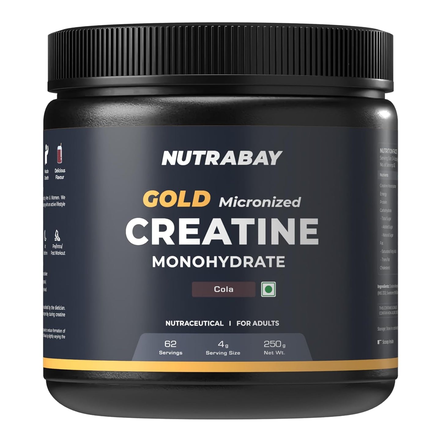 Nutrabay Gold Micronised Creatine Monohydrate Powder
