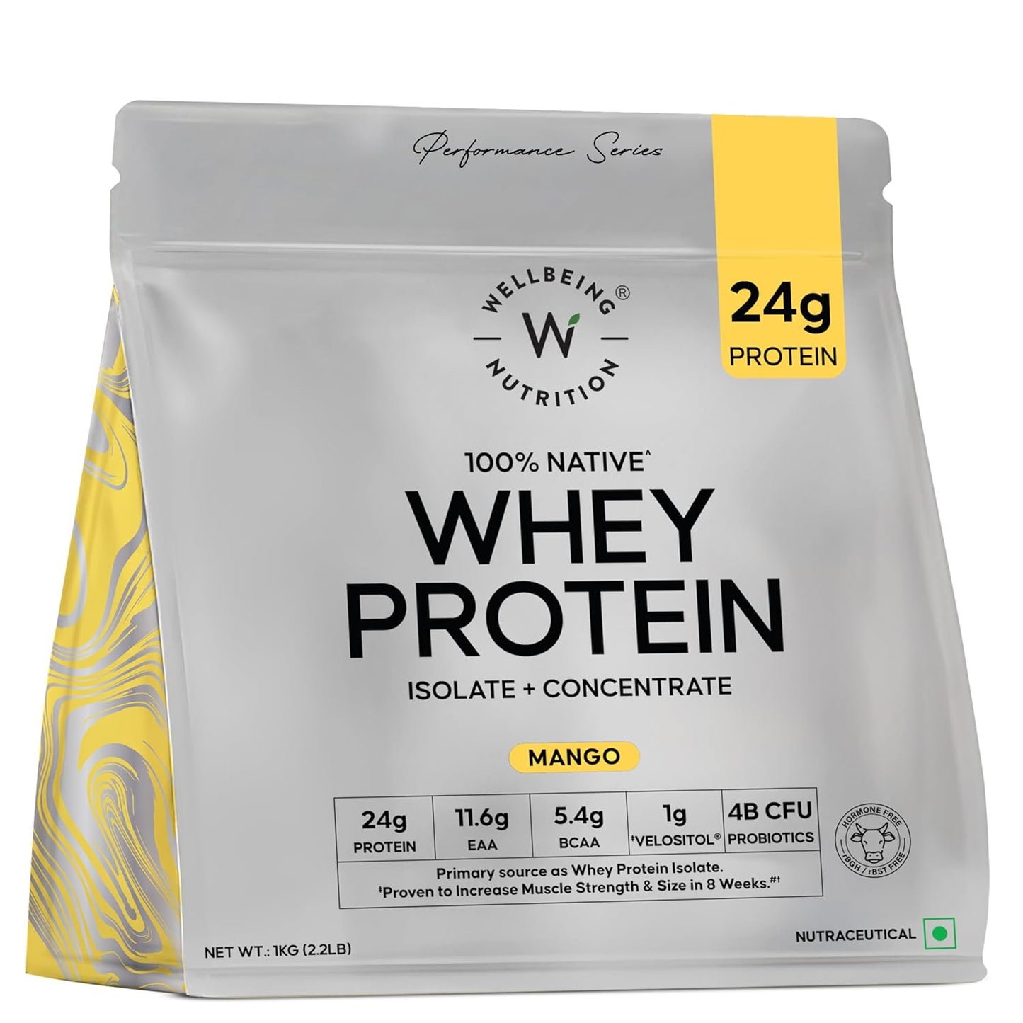 Wellbeing Nutrition Clean Whey Protein Isolate & Concentrate