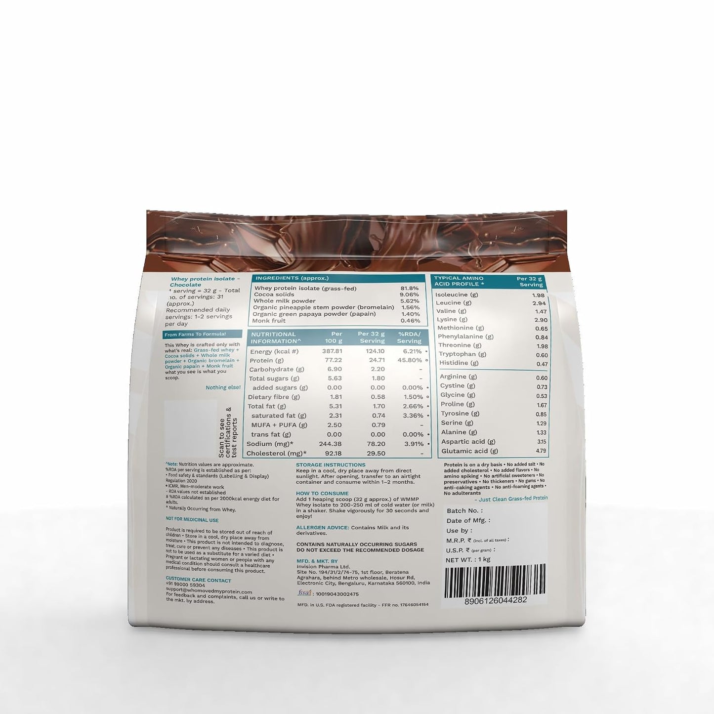 Who Moved My Protein - Grass Fed Whey Protein Isolate