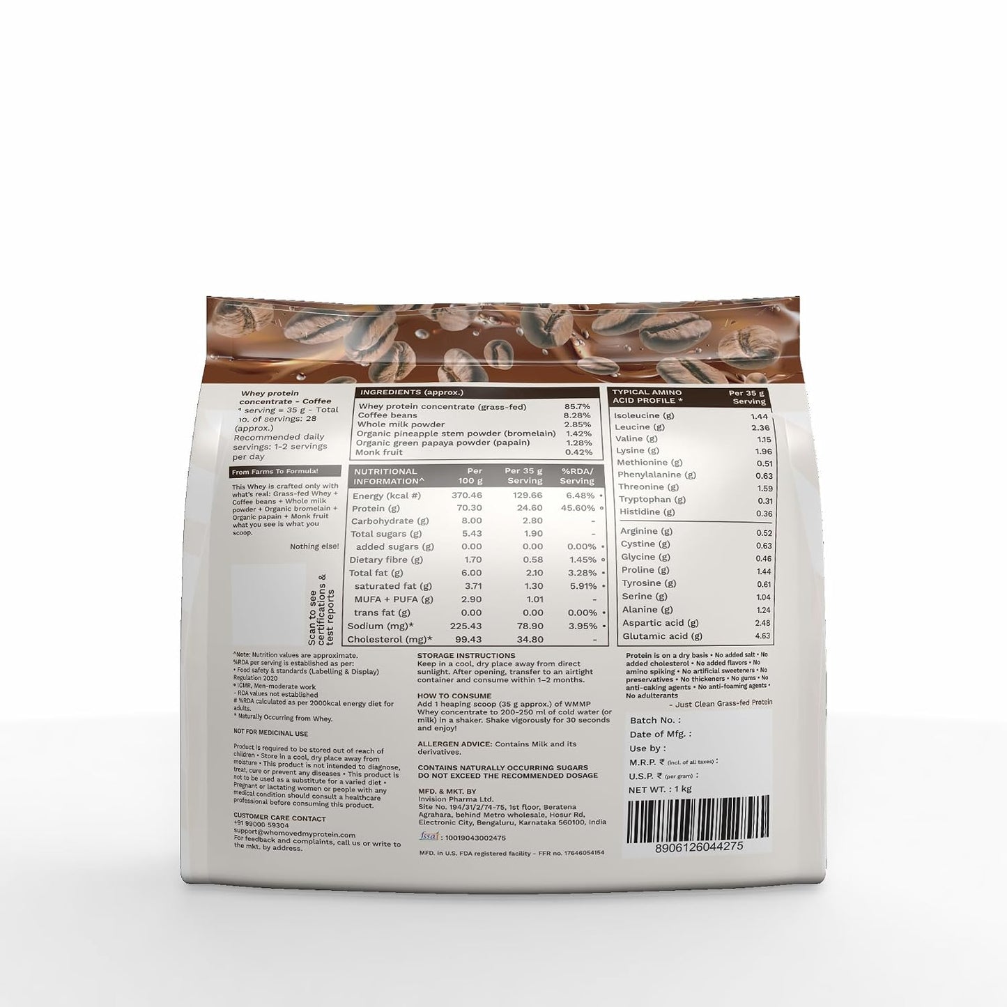 Who Moved My Protein - Grass Fed Whey Protein Concentrate