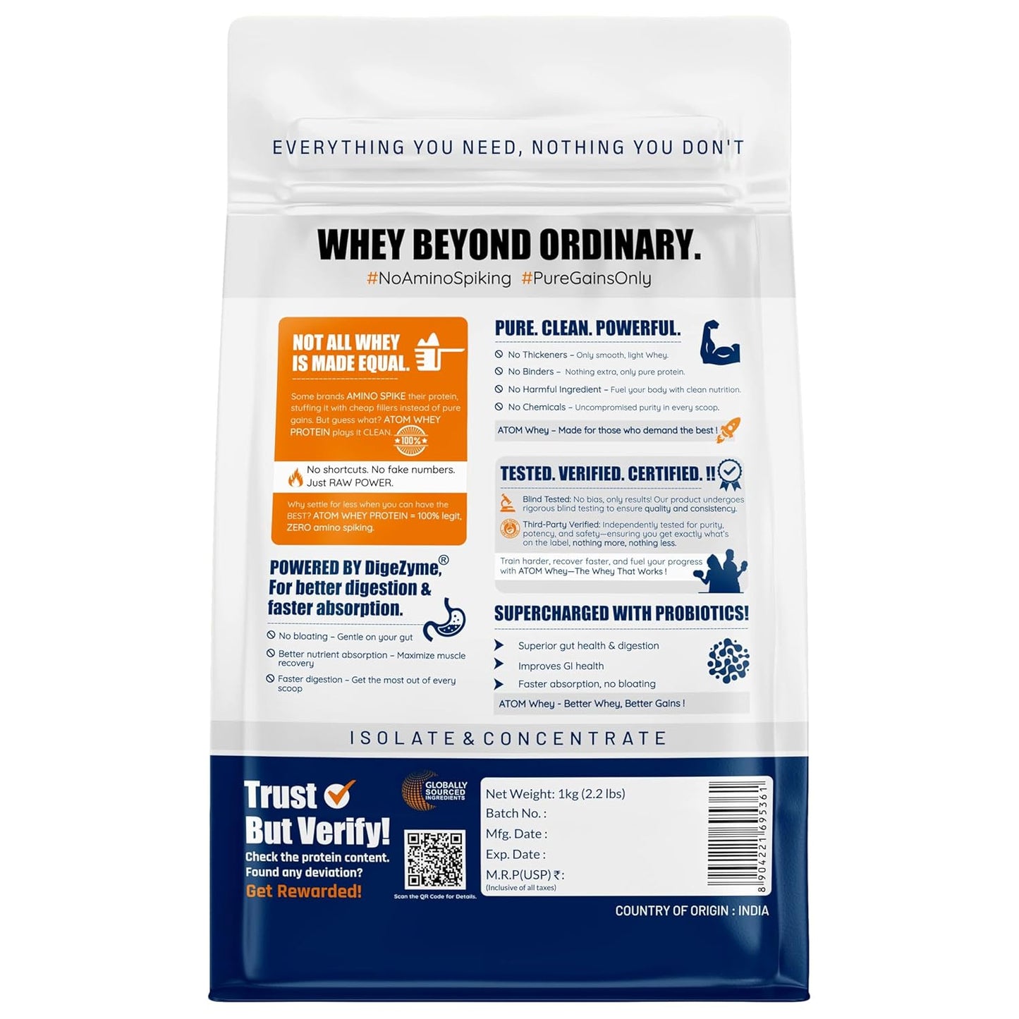 AS-IT-IS ATOM Whey Protein - 1kg