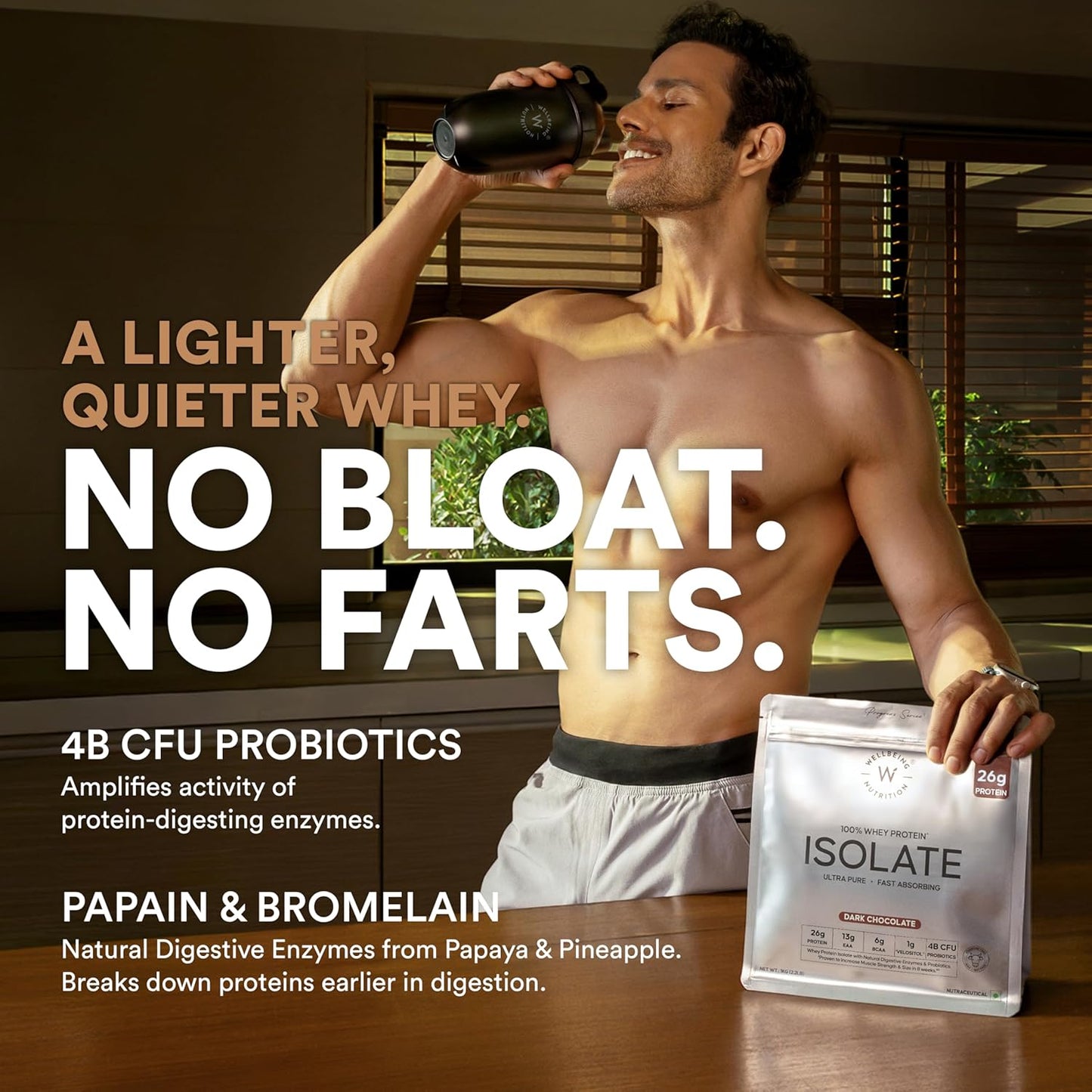 Wellbeing Nutrition Clean Whey Protein Isolate & Concentrate