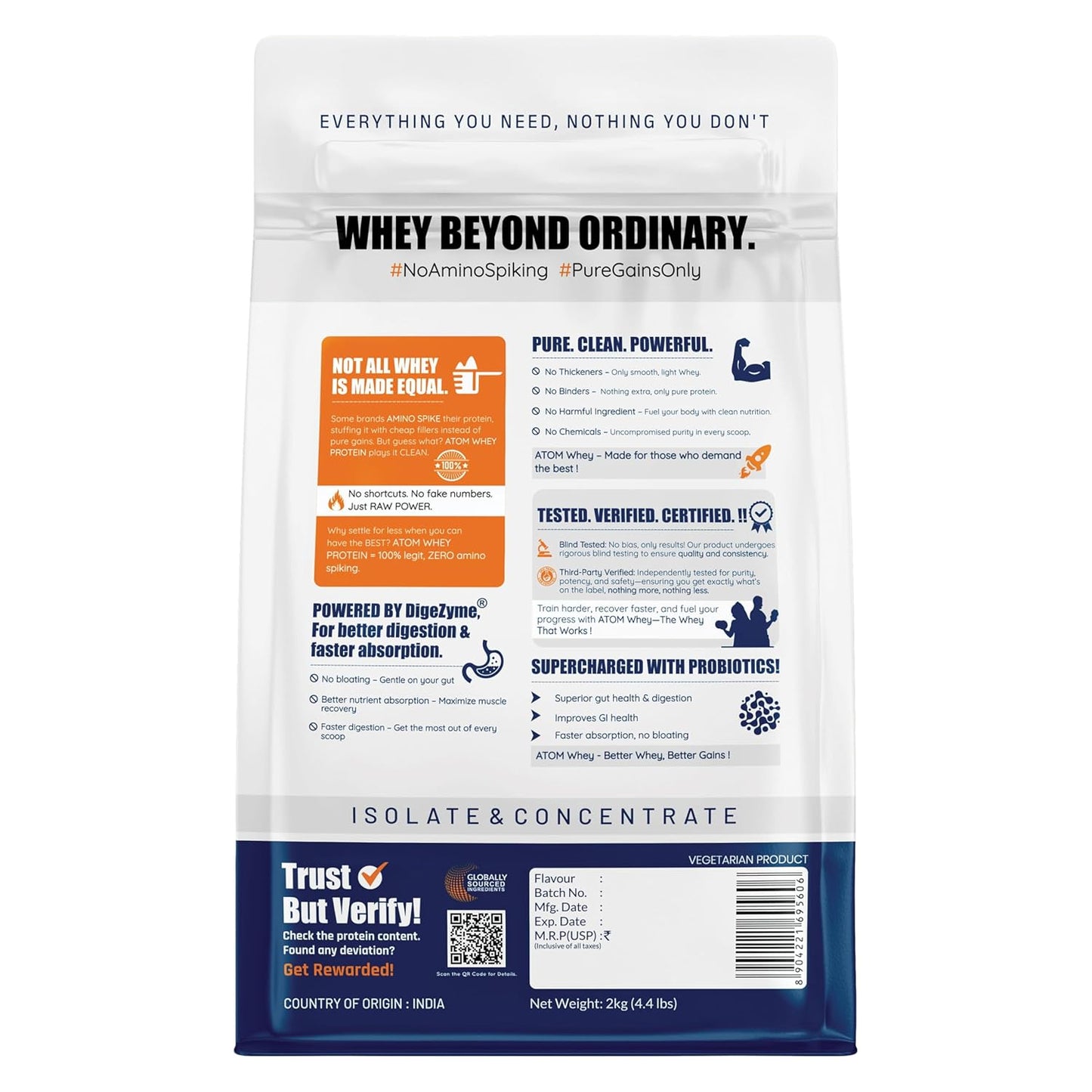 AS-IT-IS ATOM Whey Protein - 2kg