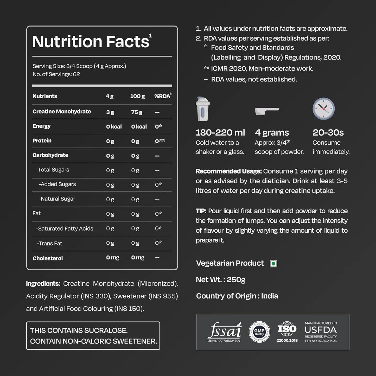 Nutrabay Gold Micronised Creatine Monohydrate Powder