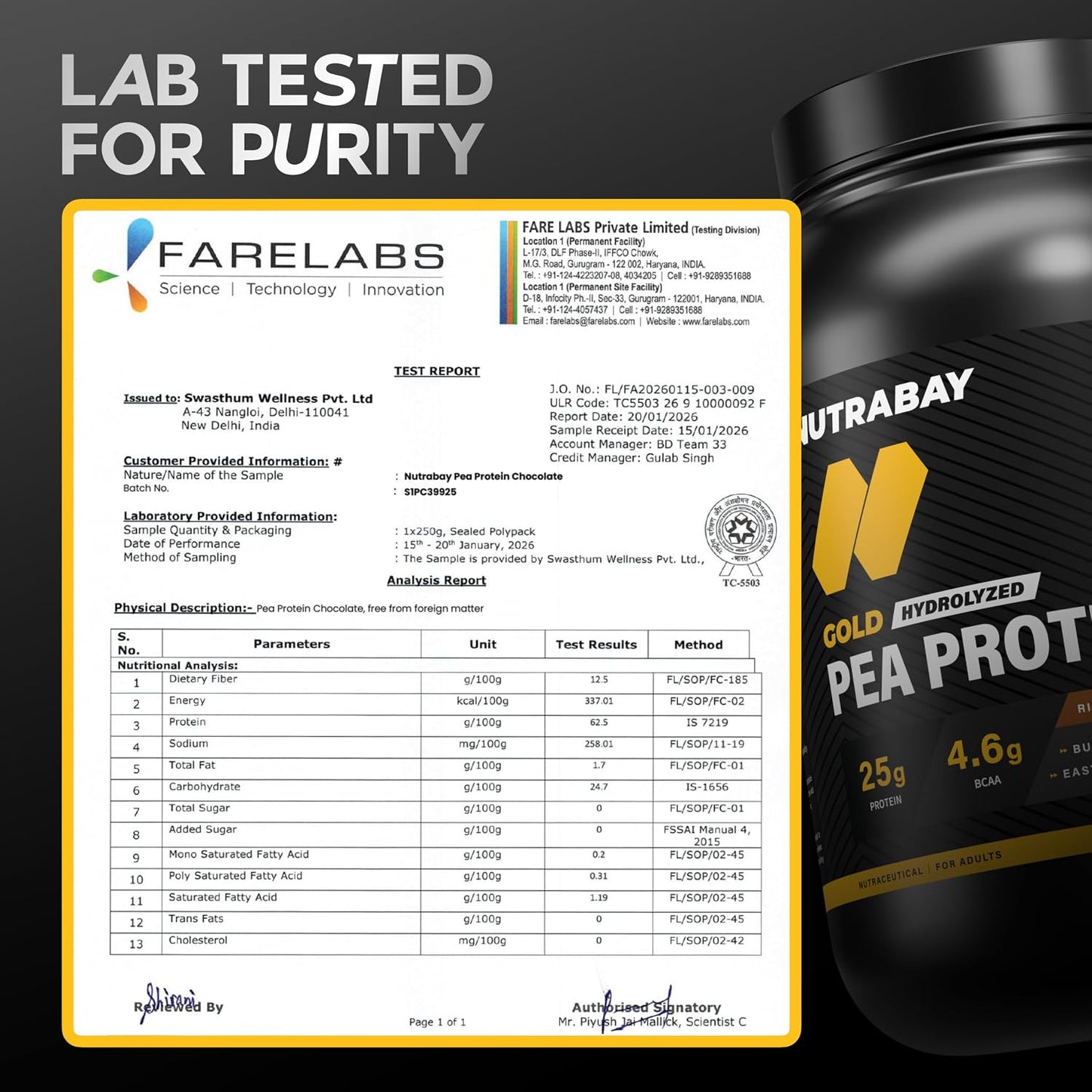 NUTRABAY Gold Pea Protein