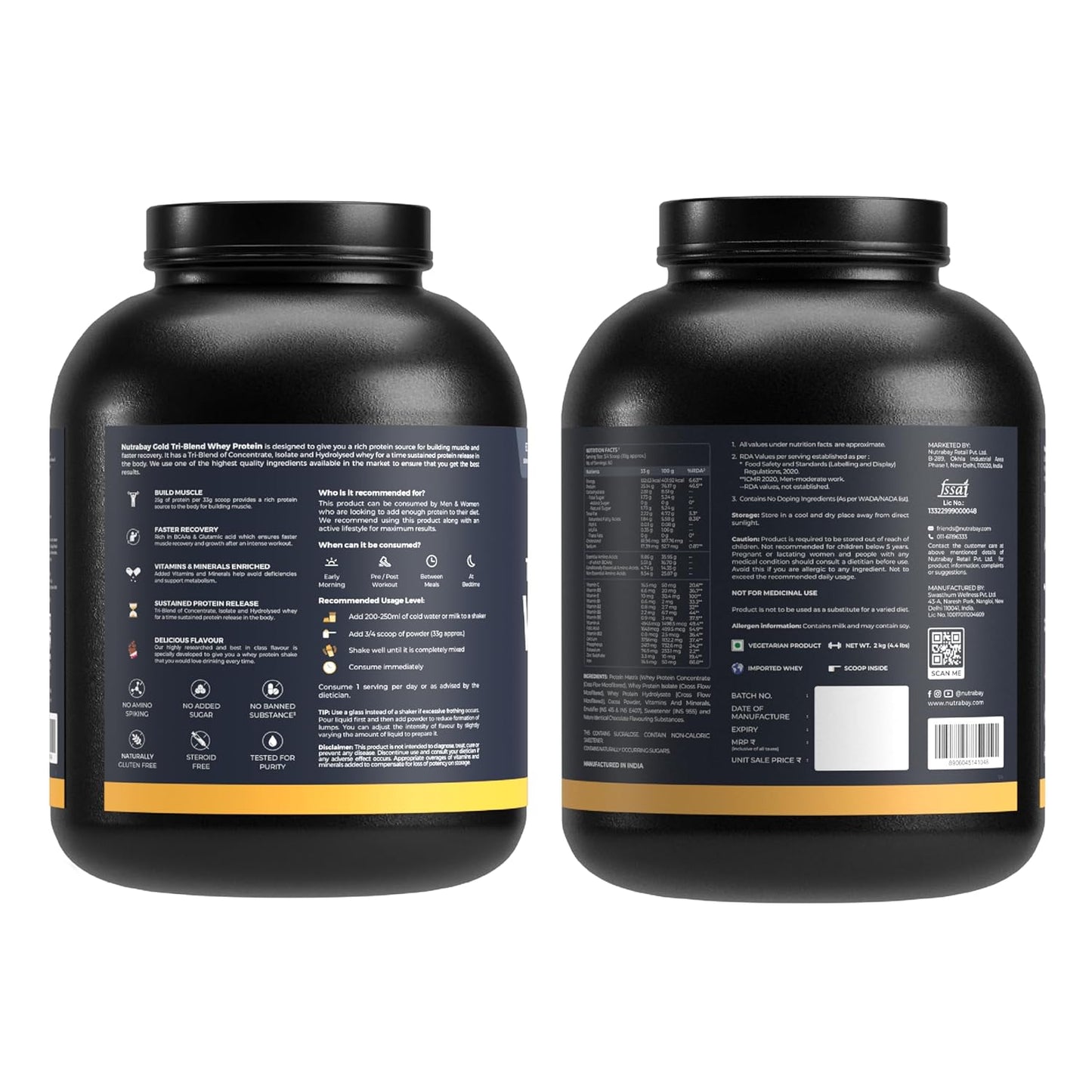 Nutrabay Gold Tri Blend Whey Protein