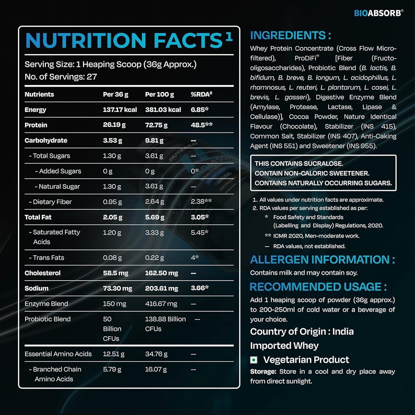 Nutrabay BioAbsorb Whey Protein