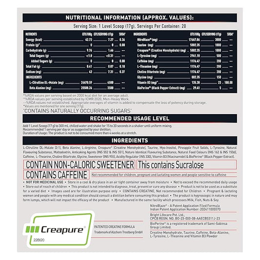MuscleBlaze Pre-Workout WrathX