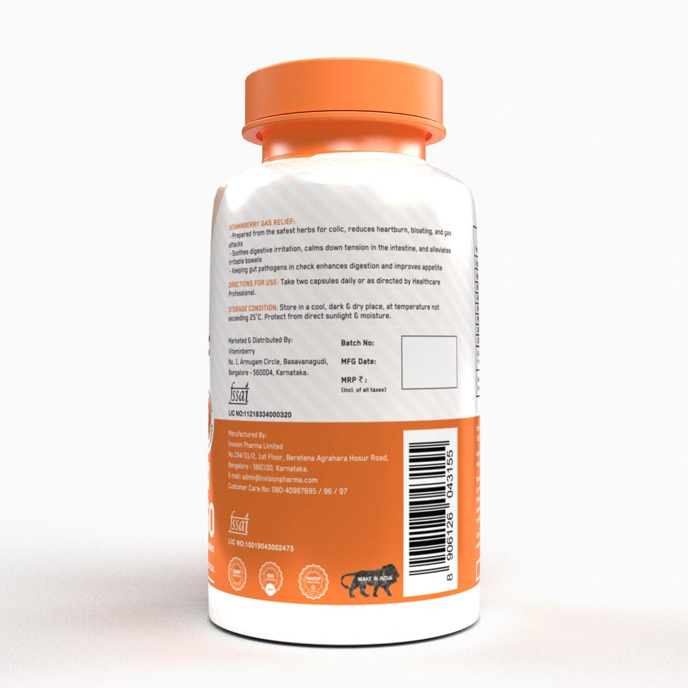 Vitaminberry Gas Relief Capsules