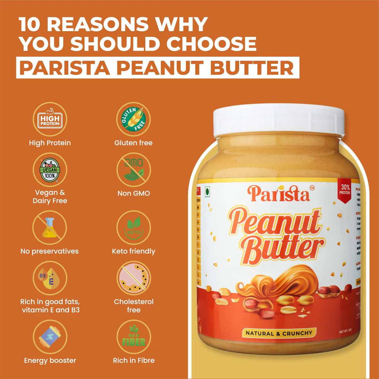 Parista Natural Peanut Butter