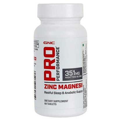 GNC Pro Performance Zinc Magnesium Amino (ZMA) Complex - 60 Tablets