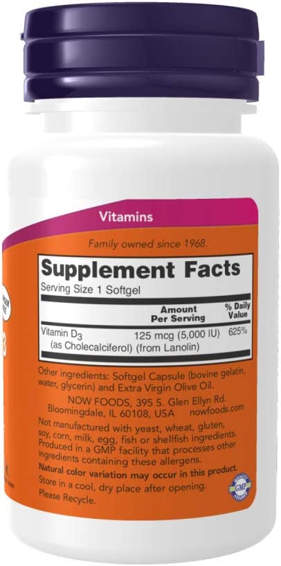 Now Foods Vitamin D3
