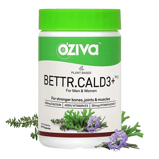 OZIVA Bettr.CalD3+ (Plant-Based Calcium, Vitamin D3 & K2) - Vitaminberry.com
