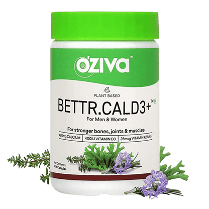 OZIVA Bettr.CalD3+ (Plant-Based Calcium, Vitamin D3 & K2) - Vitaminberry.com