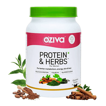 Oziva Protein & Herbs for Women - Natural Protein with Whey - Vitaminberry.com