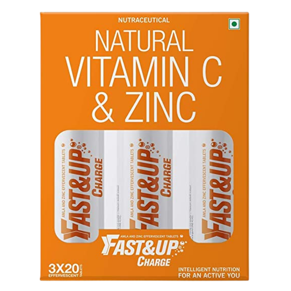 Fast&Up Charge - Vitamin C & Zinc (Natural Amla Extract, Antioxidants, Immunity & skin care)