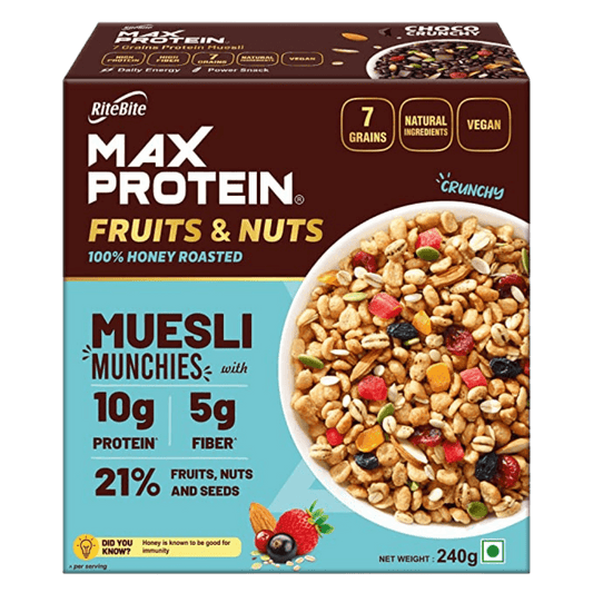 RiteBite Max Protein Muesli Munchies Fruits & Nuts - Vitaminberry.com