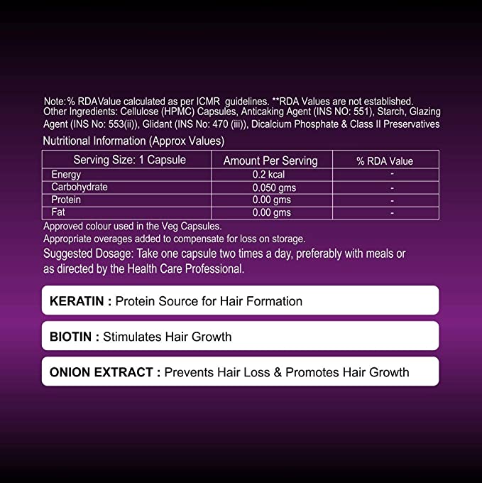 INVISION Hair Theory Advanced Hair fall Control & Scalp Stimulation Formula Capsules