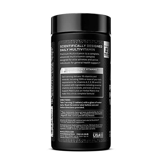 Muscletech Essential Series Platinum Multivitamin. - Vitaminberry.com