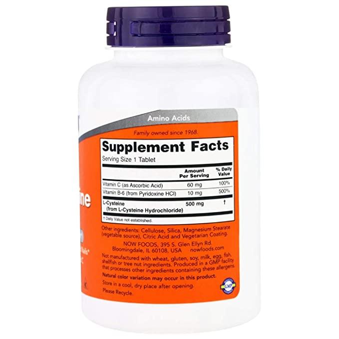 Now Foods L-Cysteine Tablets - Vitaminberry.com