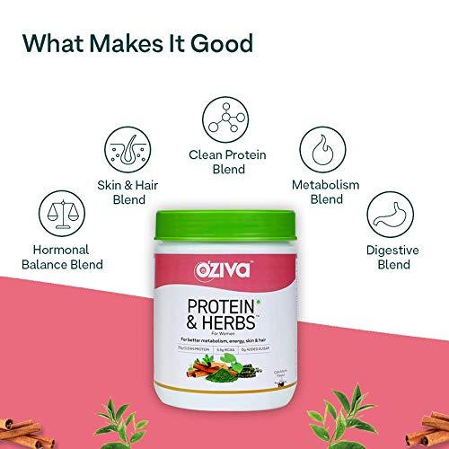 Oziva Protein & Herbs for Women - Natural Protein with Whey - Vitaminberry.com